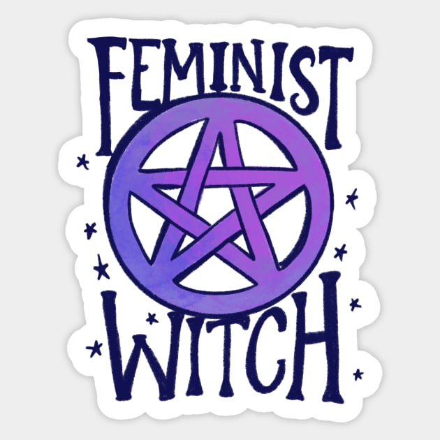 Feminist Witch Sticker by bubbsnugg